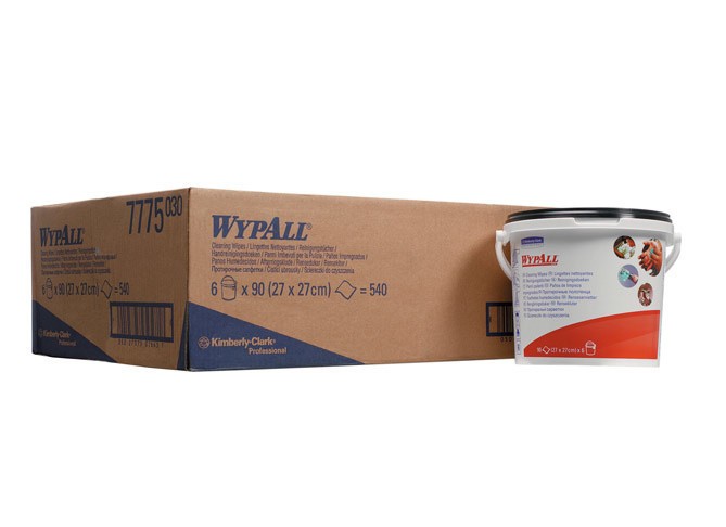 7775 Протирочные салфетки WypAll Cleaning Wipes, 1 туб. х 90 л, 27 × 27 см, 34,6 г/м²