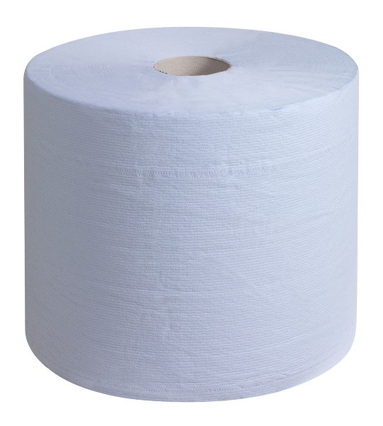 7300 Протирочная бумага WypAll L20, 1 рул. х 500 л, 38 × 23.5 см, двухслойная голубая, 47 г/м²