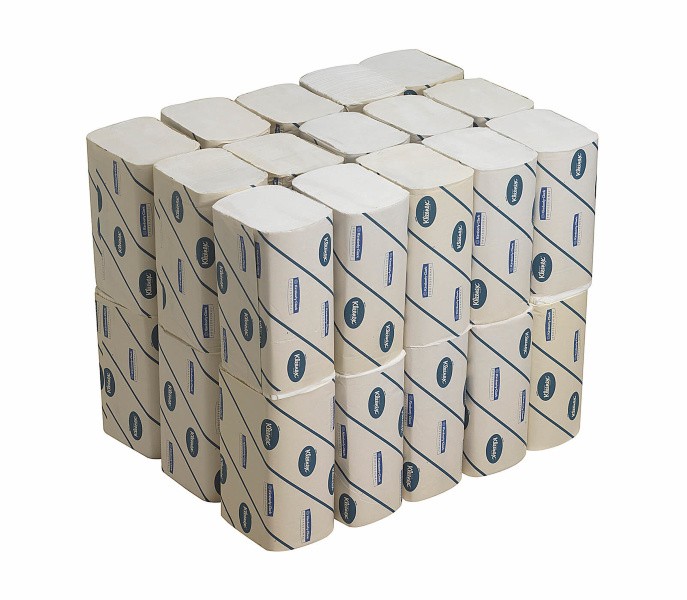 6777 Бумажные полотенца Kleenex Ultra, 30 пач. х 124 л, 31.5 × 21.5 см, двухслойные, белые, 38 г/м²