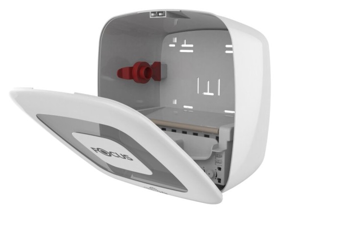 8077058 Сенсорный диспенсер Focus для бумажных полотенец, работающий от электрической сети или батареек, белый