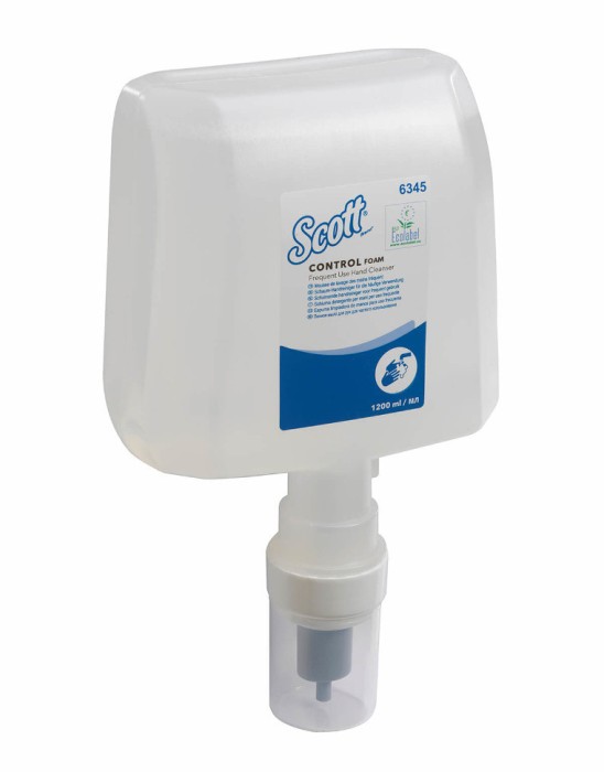6345 Жидкое мыло пенное Scott Control в кассетах, 4 кассеты х 1.2 л, для частого использования