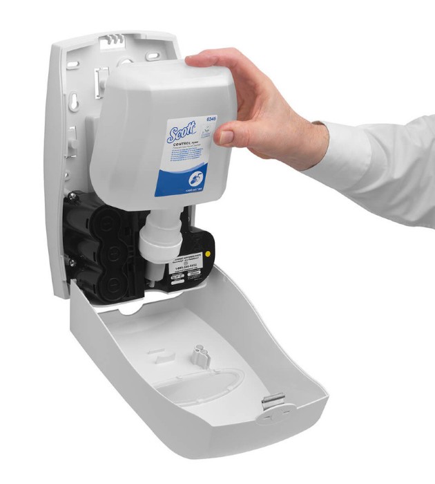 6345 Жидкое мыло пенное Scott Control в кассетах, 4 кассеты х 1.2 л, для частого использования