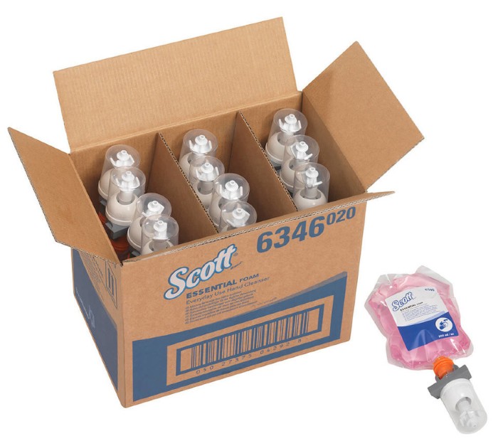 6346 Жидкое мыло пенное Scott Essential в кассетах, 12 кассет х 0.2 л
