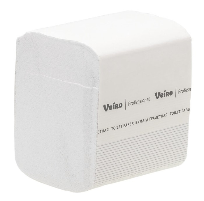 TV201 Туалетная бумага в пачках Veiro Professional Comfort, 30 пач. х 250 л, 21 × 10.8 см, двухслойная, белая,  34 г/м²