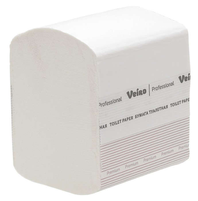 TV302 Туалетная бумага в пачках Veiro Professional Premium, 30 пач. х 250 л, 21 × 10.8 см, двухслойная, белая, 33 г/м²