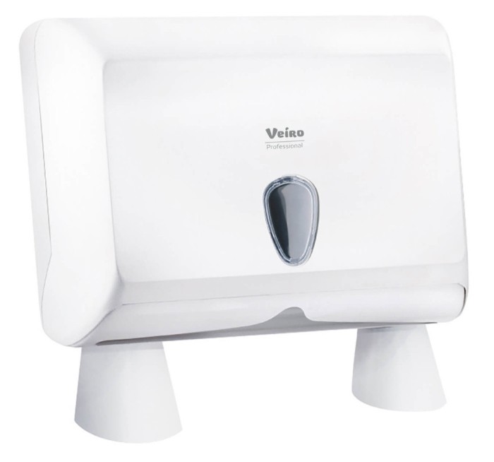 Диспенсер настольный бумажных полотенец в пачках, Z,W-сложения, Veiro Professional Prima Mini