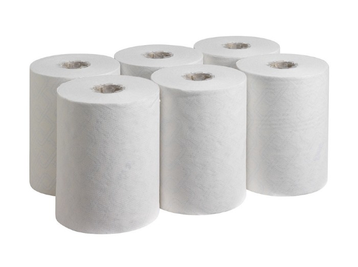 6623 Бумажные полотенца Scott Control Slimroll, 6 рул. x 165 м, , однослойные, белые