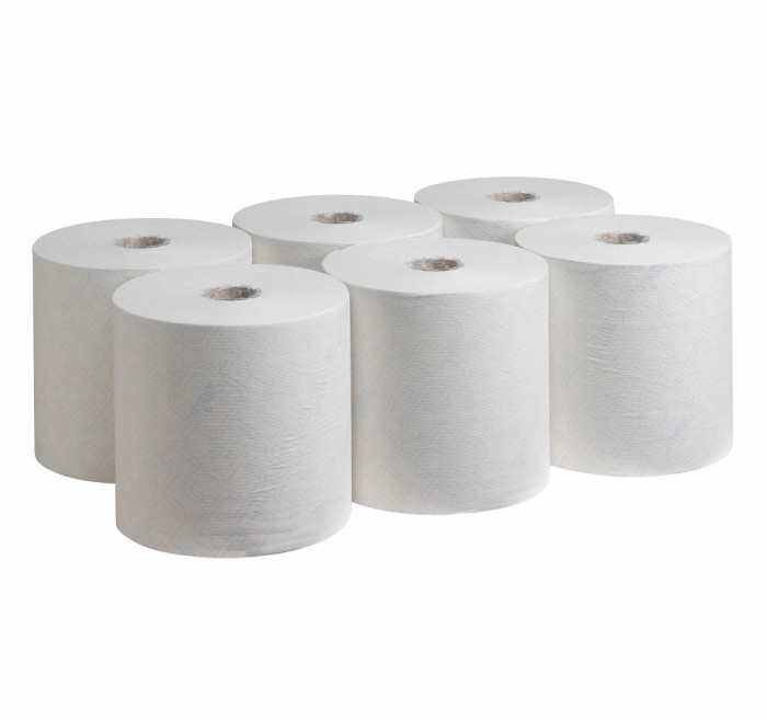 6622 Бумажные полотенца Scott Control, 6 рул. x 300 м, однослойные, белые