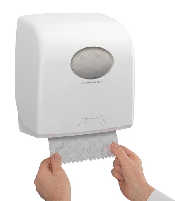 6695 Бумажные полотенца Scott Essential Slimroll, 6 рул. x 190 м, однослойные, белые, 25 г/м²