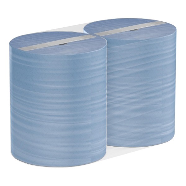 WIPE2 Протирочная бумага Veiro Professional Lite, 2 рул. х 350 м, 35 × 33 см, двухслойная, синяя, 36 г/м²