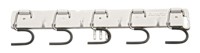 7509540 DI Настенное крепление для щёток, с пятью крючками , белое