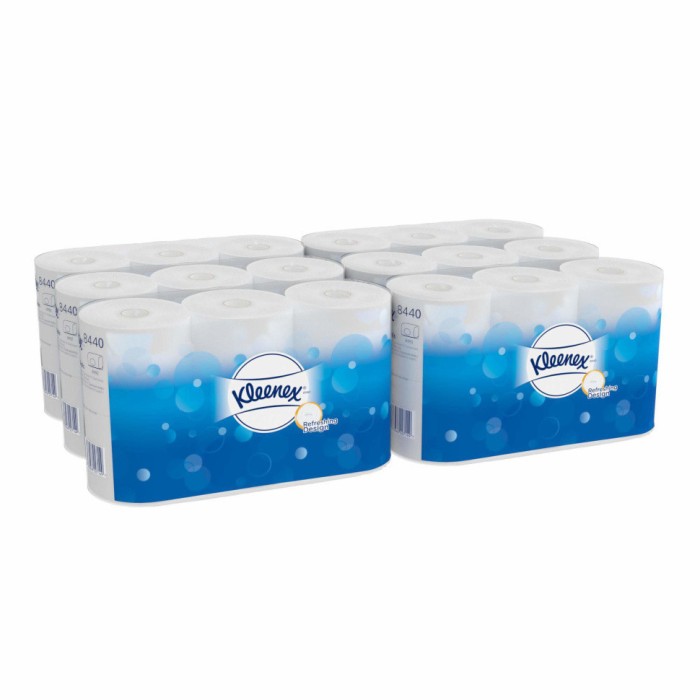8440 Туалетная бумага Kleenex 350, 36 рул. х 42 м, 12 × 9.5 см, двухслойная, белая, 48 г/м²