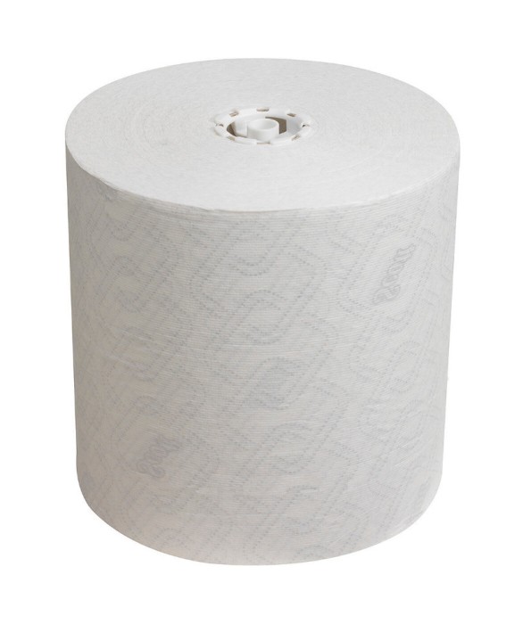 6691 Бумажные полотенца Scott Essential, 6 рул. x 350 м, однослойные, белые, 25 г/м²