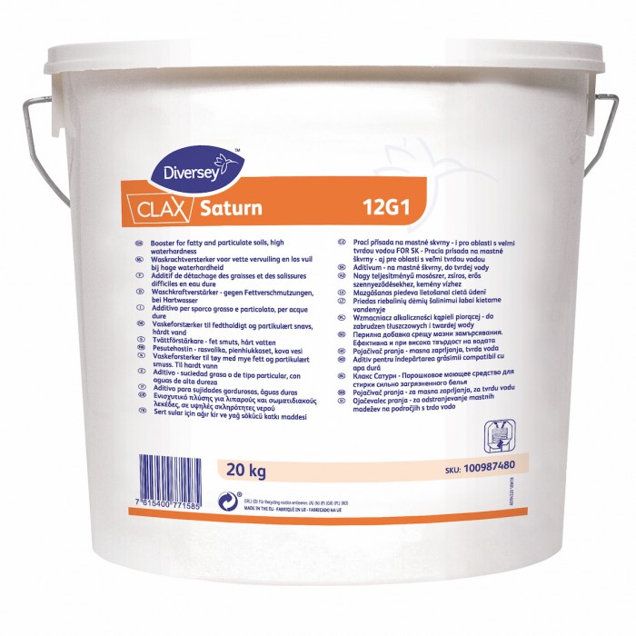 100987480 Порошок Clax Saturn для профессиональной стирки сильнозагрязненного белья, 20 кг