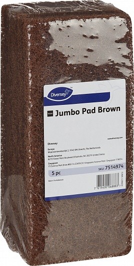 7514974 TASKI JumboPad Ручной пэд, коричневый, 5 шт