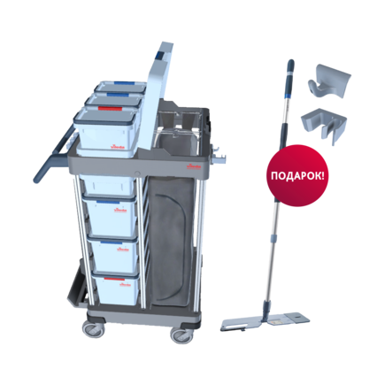 162601 Тележка Ориго 2 С, Комплекс Стандарт Vileda Professional