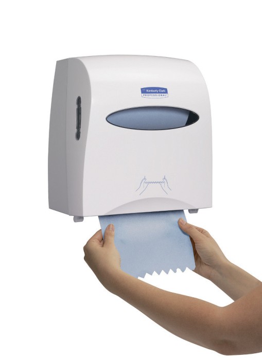 6658 Бумажные полотенца Scott Slimroll, 6 рул. x 165 м, однослойные, голубые, 30 г/м²