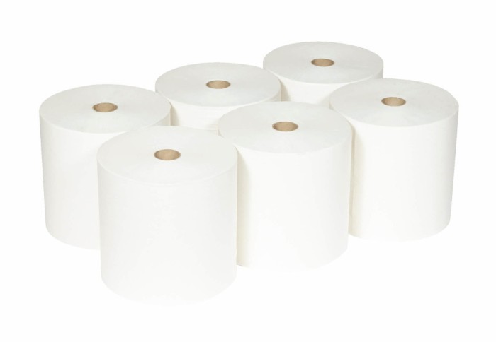 6687 Бумажные полотенца Scott XL, 6 рул. x 354 м, однослойные, белые, 25 г/м²