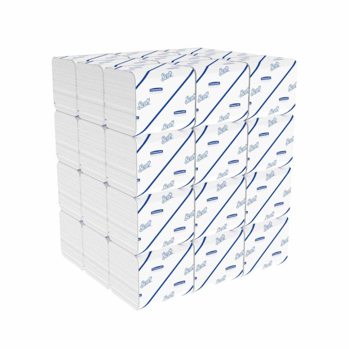 8508 Туалетная бумага Scott, 36 пач. х 250 л, 18.6 × 11 см, двухслойная, белая, 31 г/м²