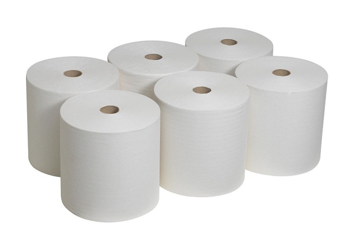 6667 Бумажные полотенца Scott, 6 рул. x 304 м, однослойные, белые, 30 г/м²